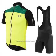 2017 Fietskleding Pearl Izumi Geel en Zwart Korte Mouwen en Koersbroek