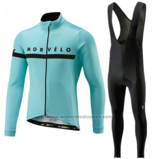 2018 Fietskleding Morvelo Blauw Korte Mouwen en Koersbroek