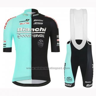 2019 Fietskleding Bianchi Countervail Zwart Groen Korte Mouwen en Koersbroek