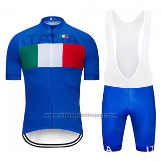 2019 Fietskleding Italie Blauw Korte Mouwen en Koersbroek