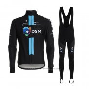 2021 Fietskleding Dsm Zwart Blauw Lange Mouwen en Koersbroek