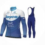 2023 Fietskleding Jayco Alula Blauw Wit Lange Mouwen en Koersbroek