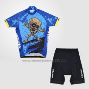 2014 Fietskleding Monton Blauw Korte Mouwen en Koersbroek