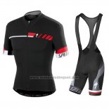 2018 Fietskleding Specialized Zwart Rood Wit Korte Mouwen en Koersbroek