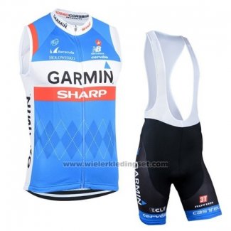 2019 Windvest Garmin Sharp Blauw Wit