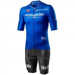 2020 Fietskleding Giro D'italie Blauw Korte Mouwen en Koersbroek