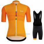 2020 Fietskleding Rapha Oranje Korte Mouwen en Koersbroek