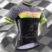 2015 Fietskleding Fox Cyclingbox Zwart en Groen Korte Mouwen en Koersbroek