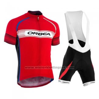 2015 Fietskleding Orbea Rood Korte Mouwen en Koersbroek