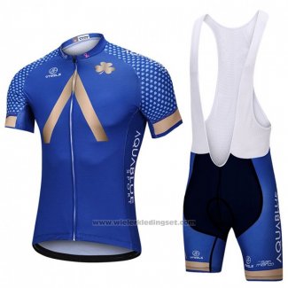 2018 Fietskleding Aqua Blauwe Sport Blauw Korte Mouwen en Koersbroek