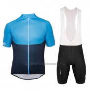 2018 Fietskleding POC Essential XC Blauw en Zwart Korte Mouwen en Koersbroek