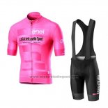 2019 Fietskleding Giro d'Italia Roze Korte Mouwen en Koersbroek