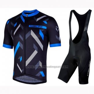 2019 Fietskleding Nalini Descesa 2.0 Zwart Blauw Korte Mouwen en Koersbroek