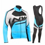 2019 Fietskleding Northwave Blauw Zwart Wit Lange Mouwen en Koersbroek