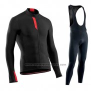 2019 Fietskleding Northwave Negro Rood Lange Mouwen en Koersbroek