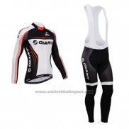 2014 Fietskleding Giant Wit en Zwart Lange Mouwen en Koersbroek