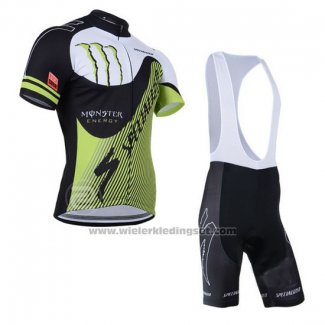 2014 Fietskleding Specialized Zwart en Groen Korte Mouwen en Koersbroek