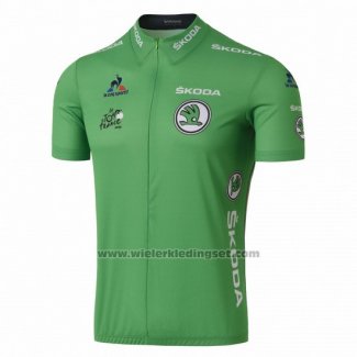 2016 Fietskleding Tour de France Groen Korte Mouwen en Koersbroek