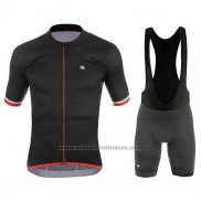 2017 Fietskleding Giordana Silver Line Zwart Korte Mouwen en Koersbroek