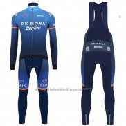 2019 Fietskleding Casteli DE Roze Blauw Lange Mouwen en Koersbroek