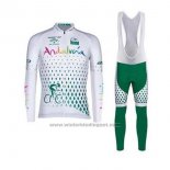 2020 Fietskleding Andalucia Wit Groen Lange Mouwen en Koersbroek