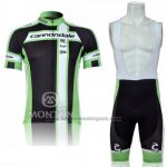 2011 Fietskleding Cannondale Wit en Groen Korte Mouwen en Koersbroek