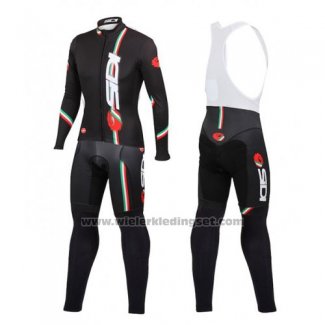 2014 Fietskleding Castelli SIDI Zwart en Rood Lange Mouwen en Koersbroek