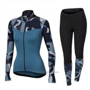 2018 Fietskleding Vrouw Orbea Blauw Korte Mouwen en Koersbroek