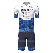 2022 Fietskleding Israel Cycling Academy Blauw Wit Korte Mouwen en Koersbroek(1)