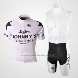 2010 Fietskleding Johnnys Zwart en Wit Korte Mouwen en Koersbroek