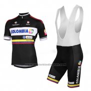 2014 Fietskleding Colombia Zwart Korte Mouwen en Koersbroek