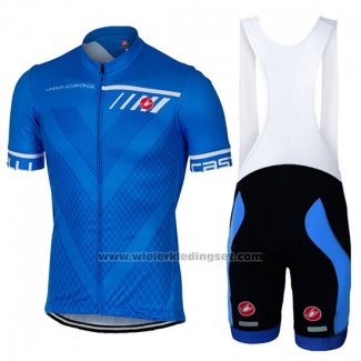 2017 Fietskleding Castelli Blauw Korte Mouwen en Koersbroek