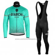 2019 Fietskleding Bianchi Milano Xd Blauw Grijs Lange Mouwen en Koersbroek