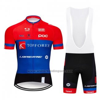 2019 Fietskleding Topforex Lapierre Rood Blauw Korte Mouwen en Koersbroek