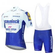 2020 Fietskleding Deceuninck Quick Step Wit Azul Korte Mouwen en Koersbroek