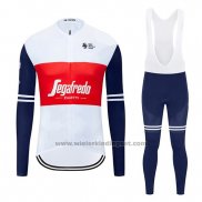 2020 Fietskleding Segafredo Zanetti Wit Rood Lange Mouwen en Koersbroek