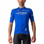 2021 Fietskleding Giro D'italie Blauw Korte Mouwen en Koersbroek