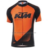 2015 Fietskleding Ktm Zwart Oranje Korte Mouwen en Koersbroek