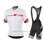 2015 Fietskleding Specialized Wit Korte Mouwen en Koersbroek