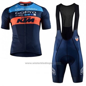 2017 Fietskleding Ktm Blauw Korte Mouwen en Koersbroek