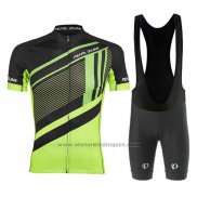 2017 Fietskleding Pearl Izumi Groen en Zwart Korte Mouwen en Koersbroek