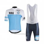 2020 Fietskleding Argentina Wit Blauw Korte Mouwen en Koersbroek