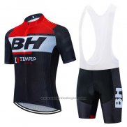 2020 Fietskleding BH Templo Rood Wit Zwart Korte Mouwen en Koersbroek