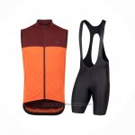 2021 Windvest Pearl Izumi Oranje Korte Mouwen en Koersbroek