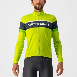 2022 Fietskleding Castelli Helder Groen Lange Mouwen en Koersbroek