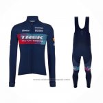 2023 Fietskleding Trek Factory Blauw Lange Mouwen en Koersbroek